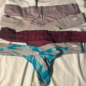 Victoria’s Secret pink thongs
